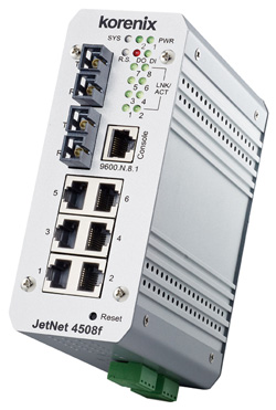 光纖交換機Korenix代理JetNet 4508f-m價格
