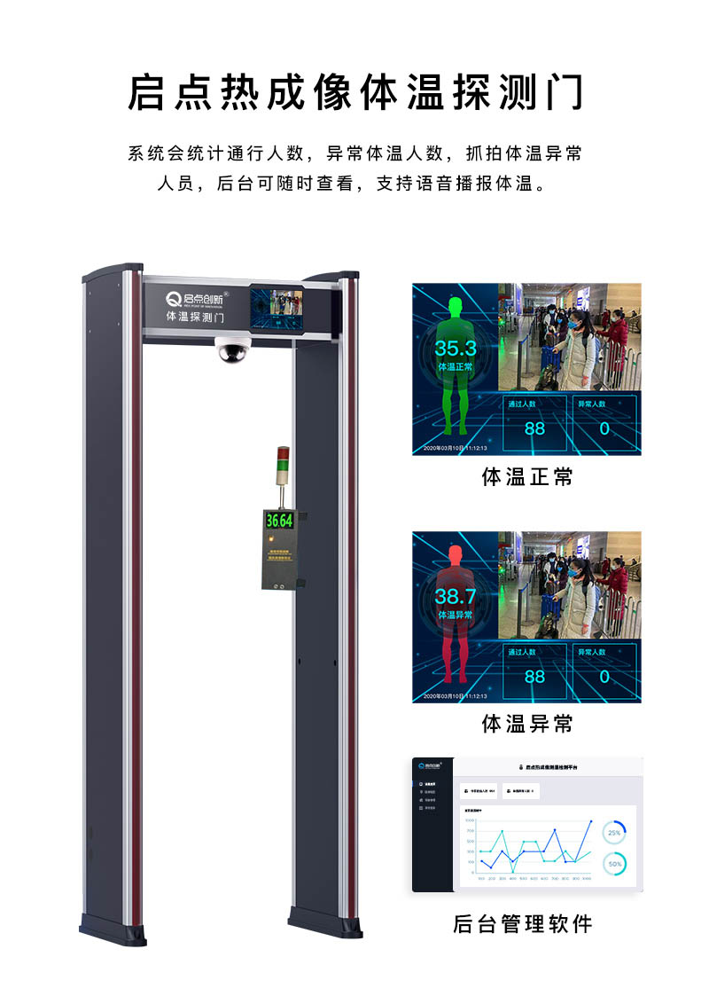 合肥學校測溫傳感器，防疫測溫通道門，CE認證測溫門廠家
