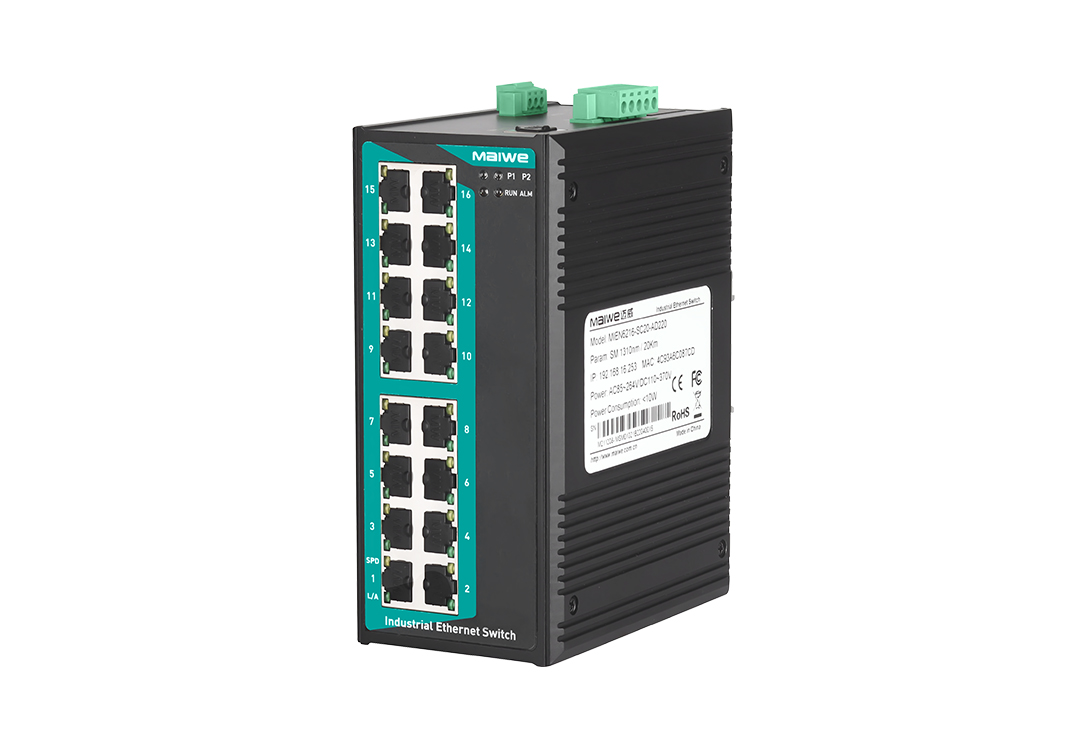 邁威通信MISCOM6216 16口二層百兆網(wǎng)管型卡軌式工業(yè)以太網(wǎng)交換機(jī)